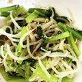 なつぴち☆'s cooksnap of when they made あと1品♪小松菜ともやしのナムル.