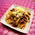 はるじょんママ's cooksnap of when they made ご飯がススム❤️厚揚げと牛肉の甘辛煮.