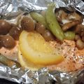 あんまかろん☆'s cooksnap of when they made 簡単！鮭ときのこのホイル焼き.
