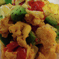 JunAiママ's cooksnap of when they made とろ〜り！アボカド・プチトマトの卵炒め！.