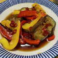 ビアンカの姉's cooksnap of when they made 揚げないナスとパプリカの南蛮漬け.