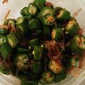 なち時雨＠'s cooksnap of when they made オクラおかか和え.