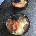 栗丸うさぎ's cooksnap of when they made マグで簡単！キムチわかめスープ.