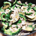 りょーこ0520's cooksnap of when they made 豚こま肉となすとゴーヤのみそ炒め.