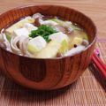 Yukiまむ's cooksnap of when they made キノコと豆富・油揚げの味噌汁.