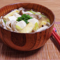 Yukiまむ's cooksnap of when they made キノコと豆富・油揚げの味噌汁.