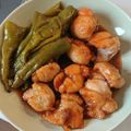 ゆきみんvV's cooksnap of when they made 鶏肉と万願寺唐辛子の炒め煮.