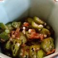Yusena's cooksnap of when they made 刻みオクラの梅干し和え.