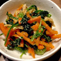 ばたみそーぱん☆'s cooksnap of when they made ほうれん草と人参の胡麻和え☆お弁当にも♪.