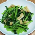 ☆☆くるみもち☆☆'s cooksnap of when they made お弁当にも！小松菜と油揚げの塩炒め.