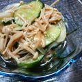 kira_pika1's cooksnap of when they made きのことキュウリのマリネサラダ♪.