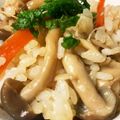 のんのんSTELLA's cooksnap of when they made 鶏ひき肉としょうがときのこの混ぜご飯.