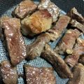 ムーヒツジ's cooksnap of when they made スキレットでワンランクアップの牛ステーキ.
