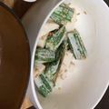 クック6VDVW7☆'s cooksnap of when they made レンジで☆めんつゆマヨでオクラの胡麻和え.