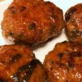 dai-kichi's cooksnap of when they made エゴマの葉大量消費★エゴマ入り豚つくね.