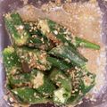 クックCTUCUP☆'s cooksnap of when they made 簡単♡レンジでオクラの胡麻和え.
