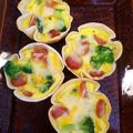 金魚のひらり's cooksnap of when they made 型不要♪餃子の皮で簡単♪お弁当用キッシュ.