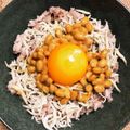 toshi♫'s cooksnap of when they made 簡単朝ごはん♡しらす納豆ごはん.