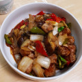あゆごん's cooksnap of when they made ＊豚こまと夏野菜の黒酢オイスター炒め＊.