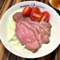 メンミー's cooksnap of when they made 58℃ローストビーフ低温調理 塩投入比較.