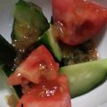 ヨシヨッシー's cooksnap of when they made もう一品☆きゅうりとトマトサラダ.