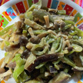 ＭＩ−ＳＡＮ's cooksnap of when they made ピーマンとなすの炒めもの♪焼肉マヨ味.