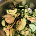saki1010's cooksnap of when they made 茄子とオクラとズッキーニの簡単和風サラダ.