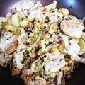 ♬あじさいのレシピ♬'s cooksnap of when they made 豚肉、豆苗、油揚げ塩麹炒め.