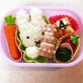 サイチョン's cooksnap of when they made キャラ弁＊魚肉ソーセージｄｅ誕生日ケーキ.