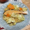 りょうちゃんママ❀'s cooksnap of when they made 超簡単！フライパンで鮭のちゃんちゃん焼き.