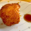 fumikokoko's cooksnap of when they made 節約！ヘルシー＊豆腐とゆで卵のコロッケ.