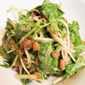 ゆるмαмα's cooksnap of when they made すぐ出来♡**納豆と水菜のサラダ**.