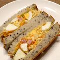 ばたみそーぱん☆'s cooksnap of when they made 春キャベツとゆで卵のサラダサンド.