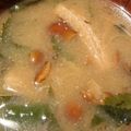 かめのたろう's cooksnap of when they made ＊モロヘイヤと油揚げの味噌汁＊.