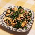 クックDUR3A5☆'s cooksnap of when they made ♡厚揚げと豚肉のニラ卵炒め♡.