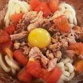 チェリチョコ's cooksnap of when they made トマトとシーチキンの冷やしぶっかけうどん.