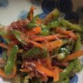 クック8W4H9J☆'s cooksnap of when they made お弁当に☆ピーマンと人参のマヨ炒め.