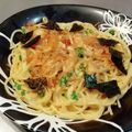 おくみの's cooksnap of when they made 完全創作！★味噌×チーズの和風発酵パスタ.