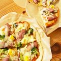 ﾓﾓ娘's cooksnap of when they made 薄力粉で☆かりふわピザ生地.