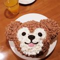 たもたも姫's cooksnap of when they made 可愛過ぎ♡ダッフィーのバースデーケーキ.