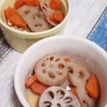 ハモーサ✩385's cooksnap of when they made 和の一品 蓮根と人参の煮しめ.