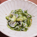 チコリママ's cooksnap of when they made 【作り置き】しらすと胡瓜の酢の物.