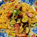 ぷりあらもーど's cooksnap of when they made めんつゆで簡単☆なすとベーコン和風パスタ.