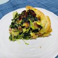 みぎわ's cooksnap of when they made クリスマスに♪ほうれん草ベーコンキッシュ.