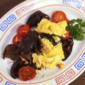 horseland's cooksnap of when they made キクラゲと卵とミニトマトの炒め物.