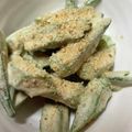 クックH86AFM☆'s cooksnap of when they made レンジで☆めんつゆマヨでオクラの胡麻和え.
