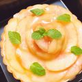 イーちゃん☆'s cooksnap of when they made 旬のフレッシュ白桃たっぷりタルト.