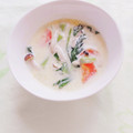ﾁｲﾁｬﾝﾏﾏ's cooksnap of when they made 貧血対策♡小松菜としめじの豆乳スープ.