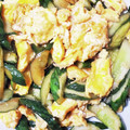 ☆☆ゆっきー☆'s cooksnap of when they made 簡単☆キュウリと卵の中華炒め.