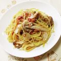 ネコかえる's cooksnap of when they made 焼さけぺペロンチーノ.